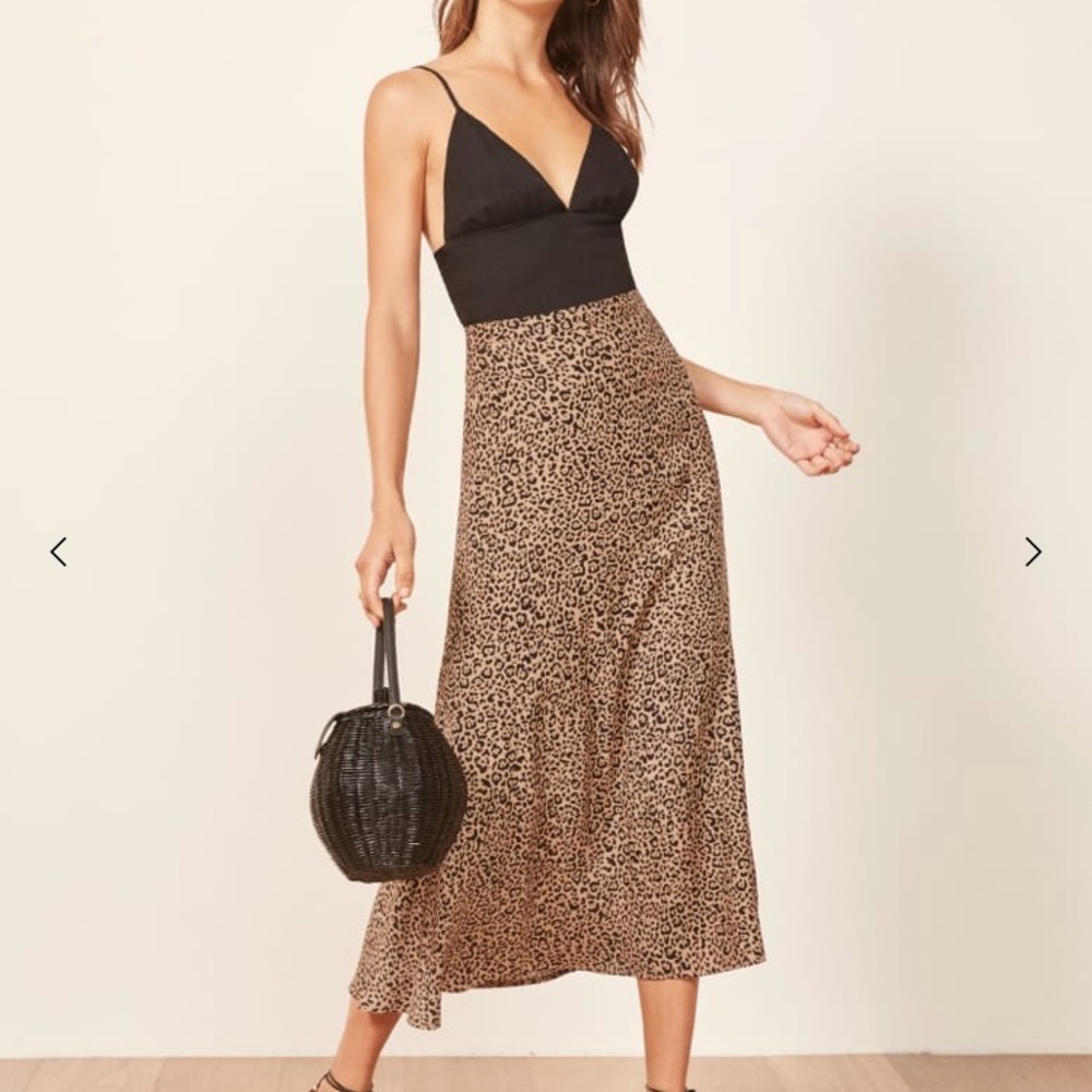 Reformation Bea Skirt in Bengal